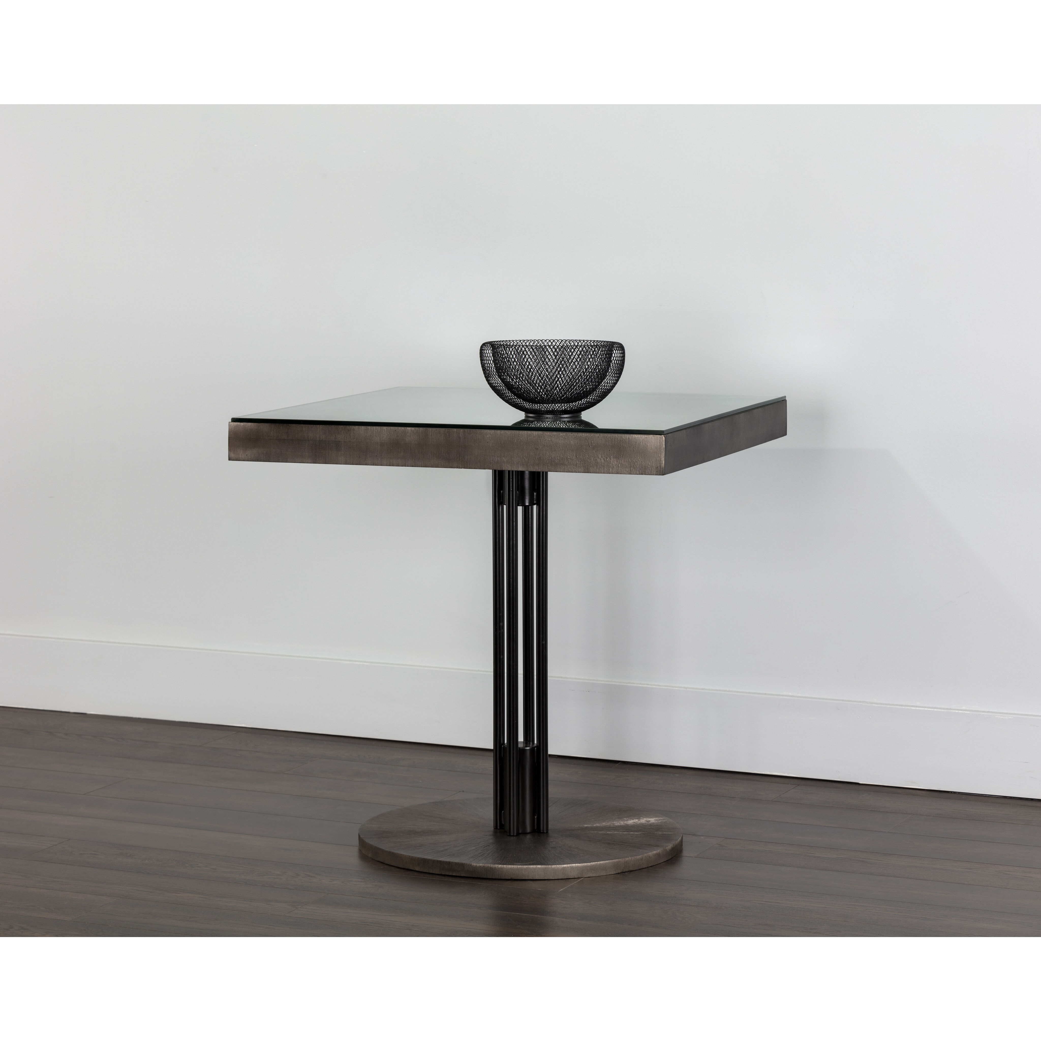 Terry Gunmetal / Black / Gunmetal Bistro Table